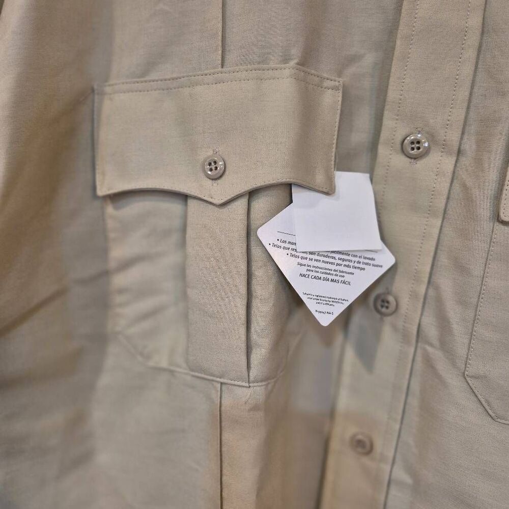 Elbeco Women's Tan Poly/Cotton Teflon Paragon Plus Style OP875-3 Shirt NEW - Picture 9 of 11